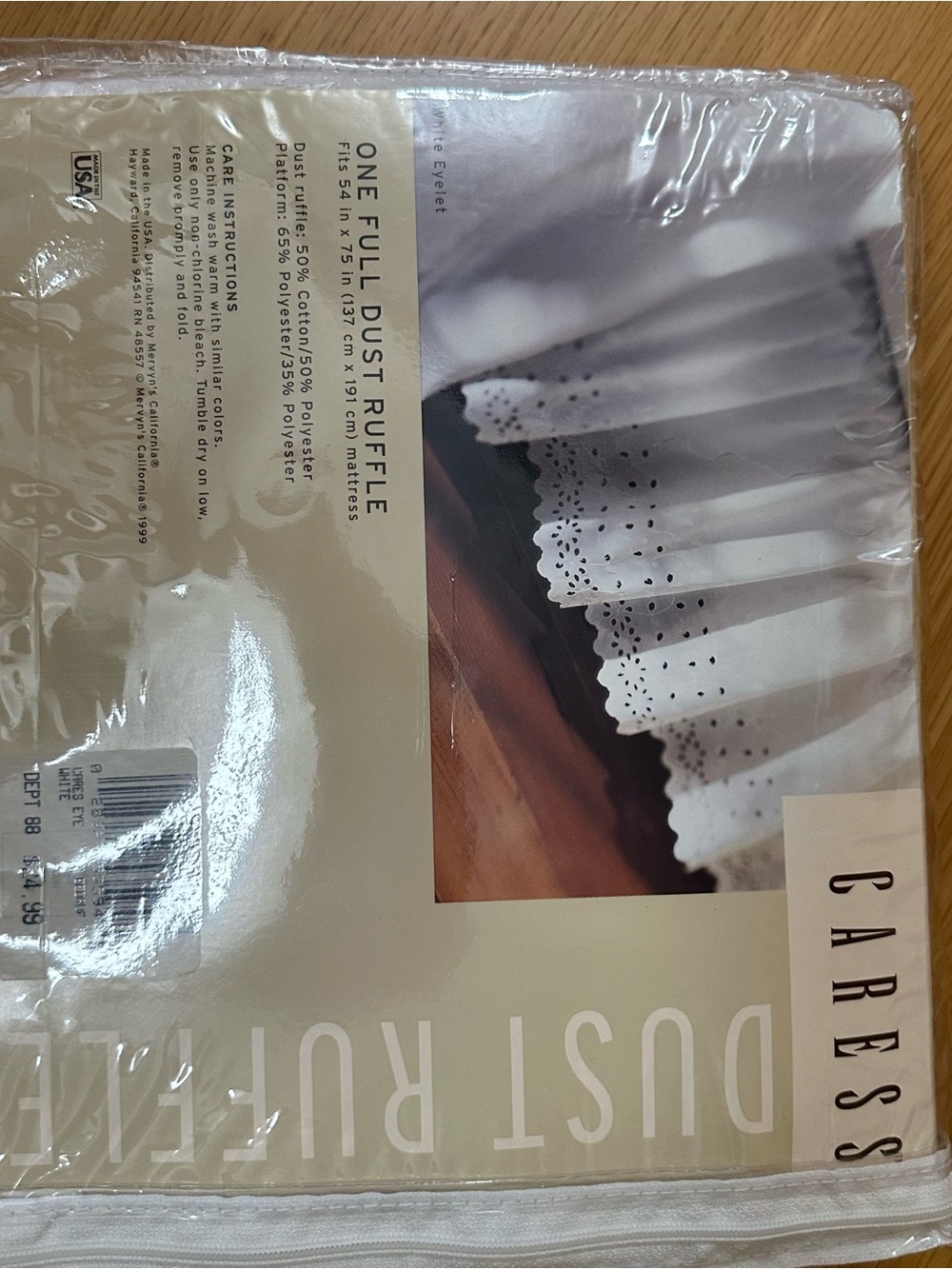 White Dust Ruffle Bedding - Picture 3 of 6